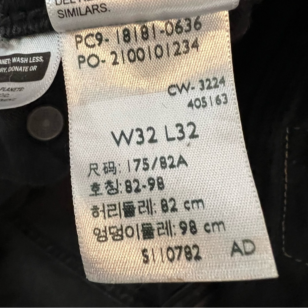 Levi's 541 Athletic Taper Jeans - Black - Men’s W32 L30 - Picture 10 of 13